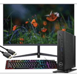 Dell Mini Desktop PC Wyse 5070 w/FHD Monitor, Win11 Micro PC Computer Core Celeron