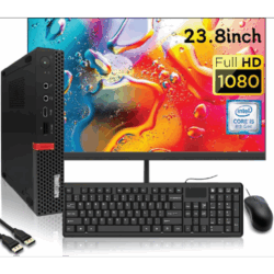 Lenovo ThinkCentre M720q Mini Computadora Desktop con Intel Core i5-8500T