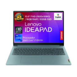 Lenovo Laptop IdeaPad Slim 3 15IRH8 | 15.6" FHD Intel Core i7-13620H 16GB RAM 512GB SSD | Dolby Audio Cámara FHD 1080p | Windows 11 Home Arctic Grey